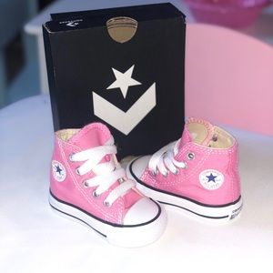 Pink High Top Converse